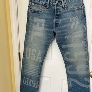 Polo by Ralph Lauren Men's Graphic Blue Jeans